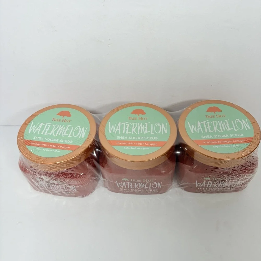 Tree Hut Watermelon Shea Sugar Body Scrub,‎ 18 Oz, Pack of 3